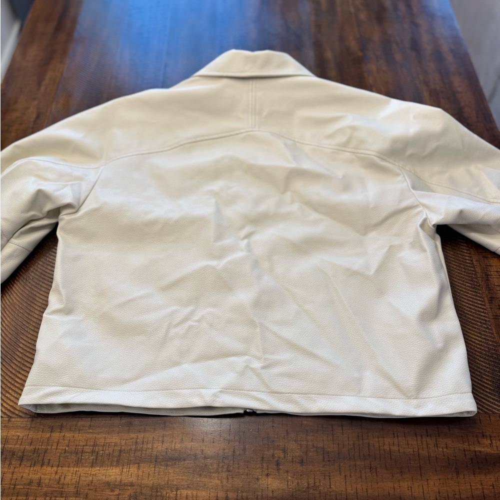 Men's Fashion Nova Beige Zip-Up Jacket - Picture 9 of 10